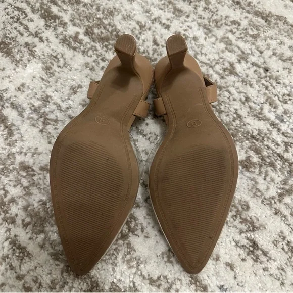 a new day Nude Clear Slingback Heels with Crystal Brooch - Picture 5 of 5